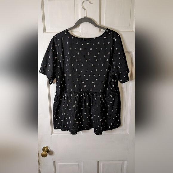 Torrid Women's Vintage Cotton Jersey V-Neck Relaxed Tie Front Top Plus m/l New - Picture 4 of 8